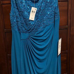 Sequined Dress - Teal Womens size 14